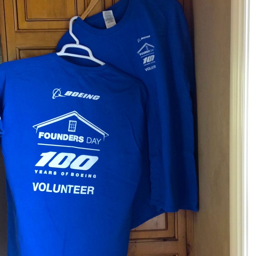 FINAL SALE PRICE 2 New Identical Boeing T Shirts XL